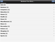 Tablet Screenshot of businessfreedirectory.com
