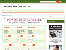 Tablet Screenshot of businessfreedirectory.biz
